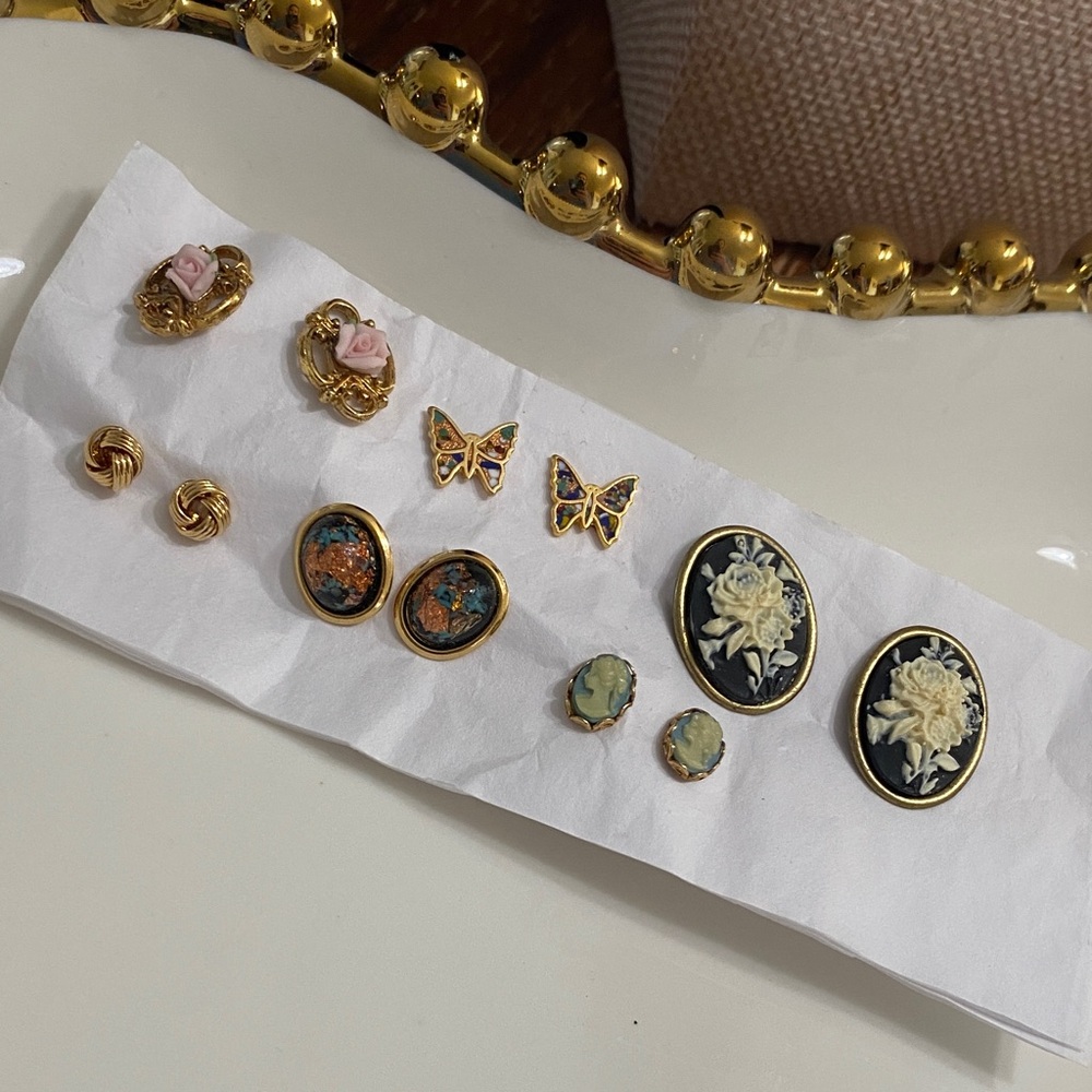 Vintage Dainty Earring Set